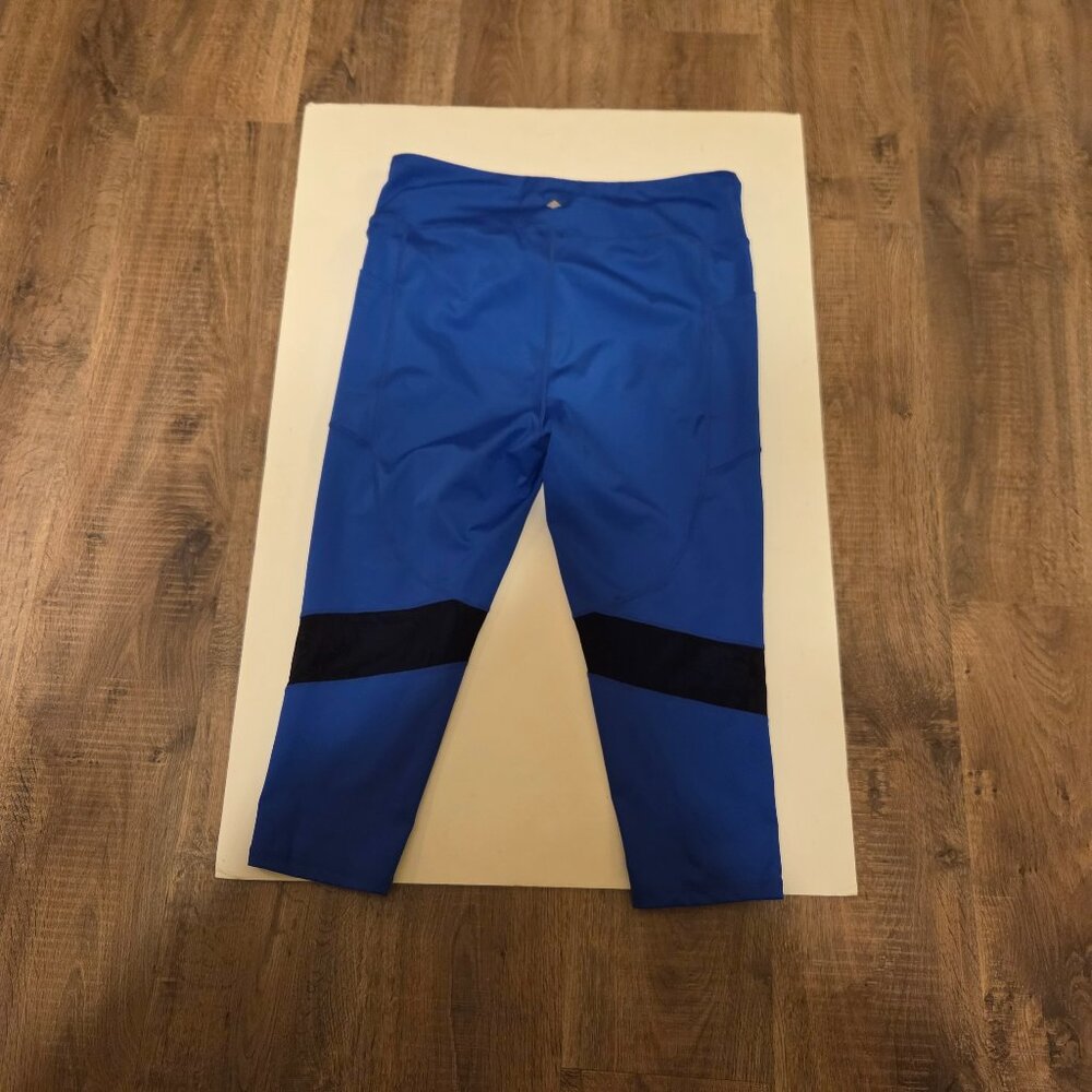 Rise Blue Athletic Legging Workout Pants - Size Large